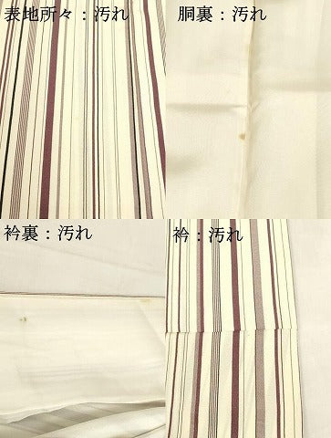 平和屋着物■上質な小紋 間道 正絹 逸品 DABB3714cm