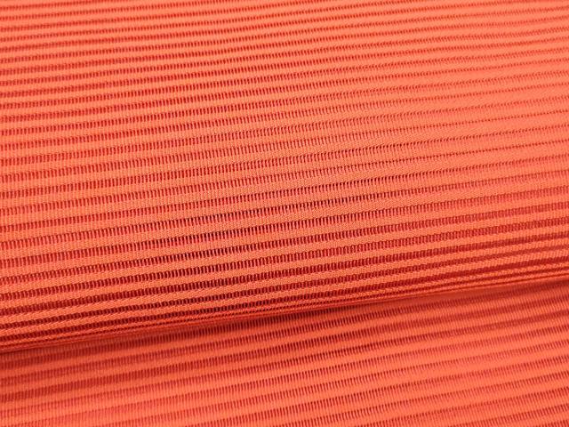 平和屋着物*夏物 絽綴れ 八寸名古屋帯 深緋色 正絹 逸品 DABB3809cm