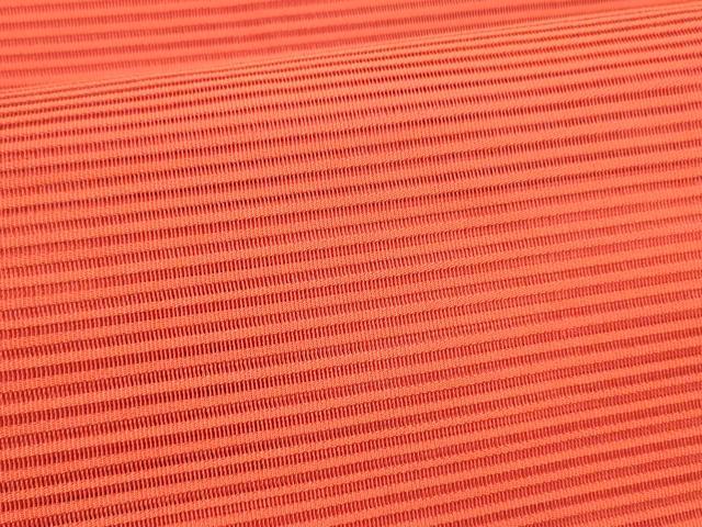 平和屋着物*夏物 絽綴れ 八寸名古屋帯 深緋色 正絹 逸品 DABB3809cm