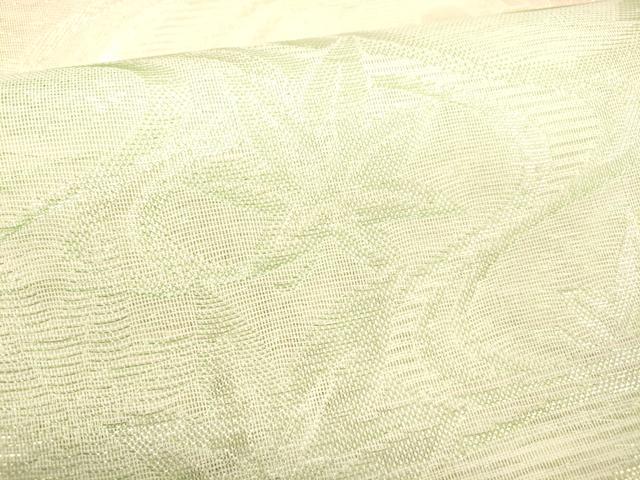 平和屋着物*夏物 六通柄袋帯 竜田川 銀糸 正絹 逸品 DABB3845cm