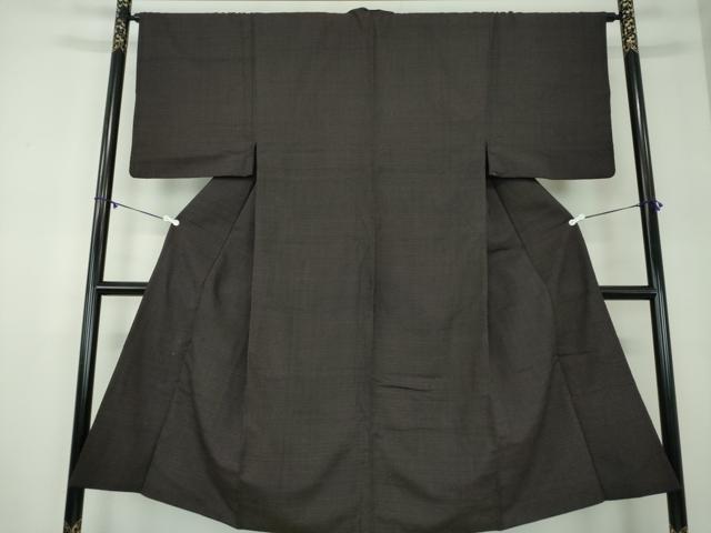 平和屋着物●男性 紬 80亀甲 総詰め 正絹 逸品 DABB4121ps