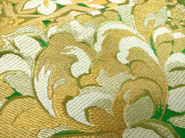 平和屋着物●西陣 川島織物 全通柄袋帯 唐織 亀甲更紗花文 金銀糸 松坂屋扱い 正絹 逸品 DABB4261ps