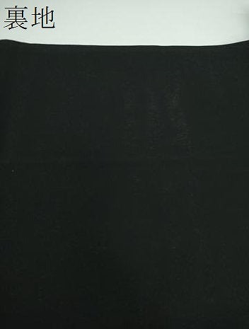 平和屋着物●全通柄袋帯 更紗花文 黒地 正絹 逸品 DABB4290ps