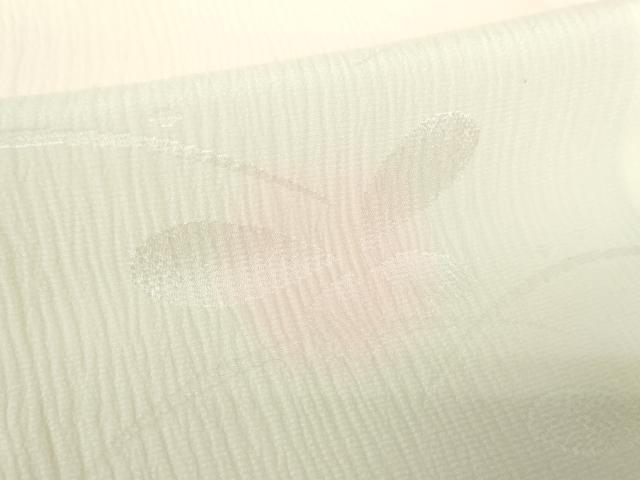 平和屋着物●上質な長襦袢 無双仕立て 露芝舞蝶地紋 暈し染め 正絹 逸品 未使用 DABB4369ps