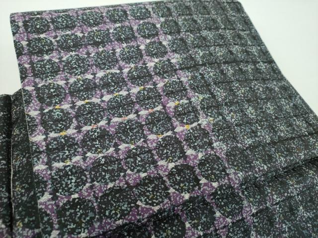平和屋着物●西陣 ワンタッチつけ帯 格子 やまと誂製 正絹 逸品 未使用 DABB4702ps