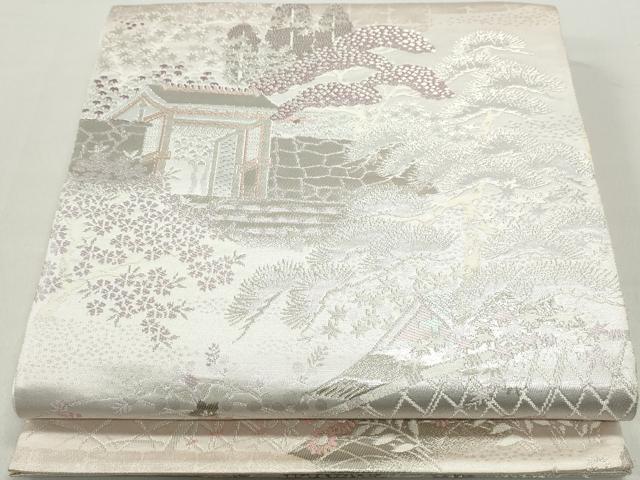 平和屋着物◎六通柄袋帯 大原の里 二重箔錦 正絹 逸品 DABB5039qa