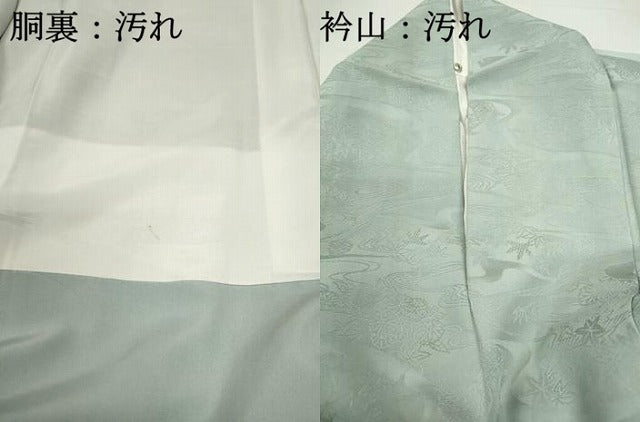 平和屋着物■訪問着 流水飛鳥文 金彩 正絹 逸品 DABB5412qa