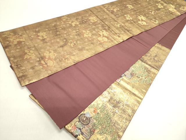 平和屋着物◎西陣 とみや織物謹製 とみや帯 六通柄袋帯 晴日 大名行列 金糸 摺り出し箔 引箔 正絹 逸品 DABB6769ea