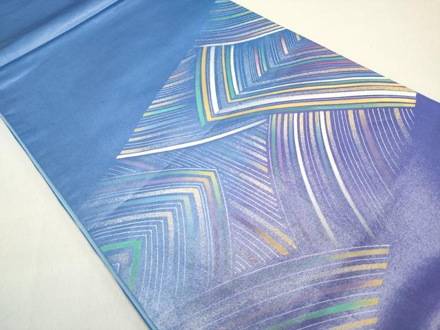 平和屋着物◎太鼓柄袋帯 井手稔裕 駒刺繍 抽象文様 正絹 逸品 DABB6788ea