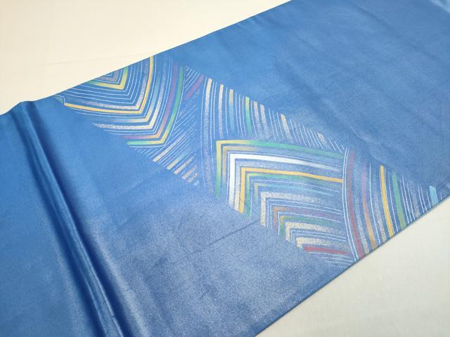 平和屋着物◎太鼓柄袋帯 井手稔裕 駒刺繍 抽象文様 正絹 逸品 DABB6788ea