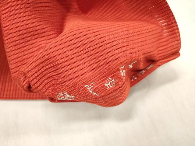 平和屋着物*夏物 京の名門 じゅらく謹製 絽綴れ 九寸名古屋帯 枝楓文 金銀糸 正絹 逸品 未使用 DABB6947ea
