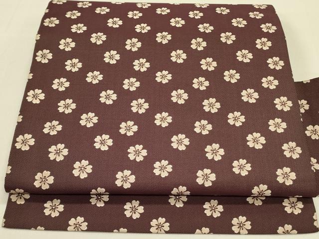 平和屋着物●全通柄九寸名古屋帯 舞桜 正絹 逸品 DABB7395op
