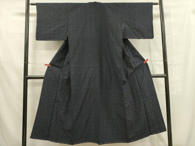 平和屋着物■上質な紬 花菱文 正絹 逸品 未使用 DABB7508op