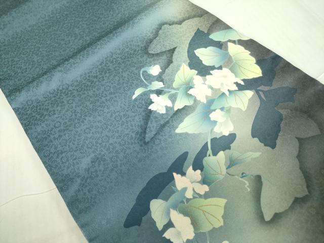 平和屋着物●京の匠日展作家 丹下雄介 太鼓柄袋帯 草花 金彩 やまと誂製 正絹 逸品 DABB7818op