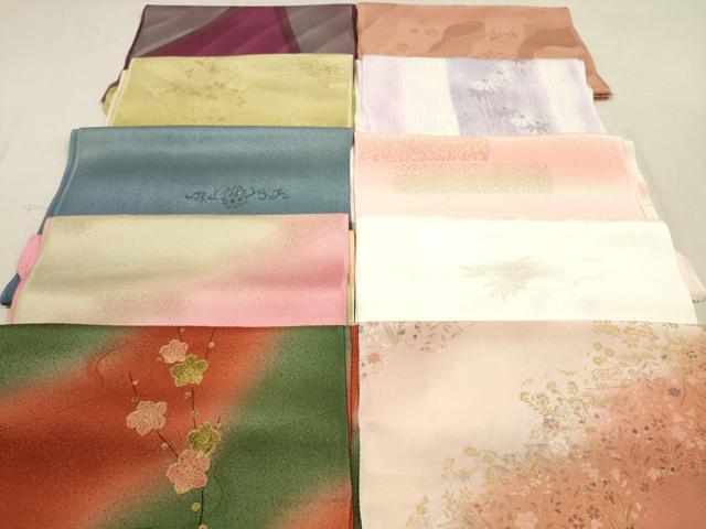 平和屋着物★和装小物 帯揚げ10枚セット 正絹 逸品 DABB8039xg