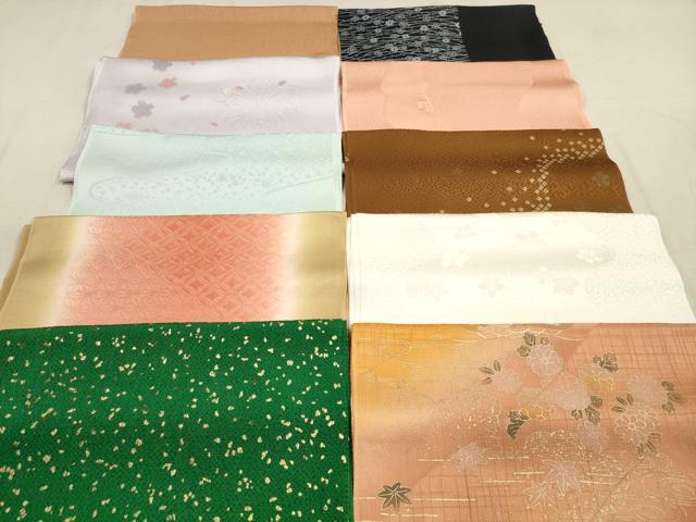 平和屋着物★和装小物 帯揚げ10枚セット 丹後ちりめん 正絹 逸品 DABB8047xg