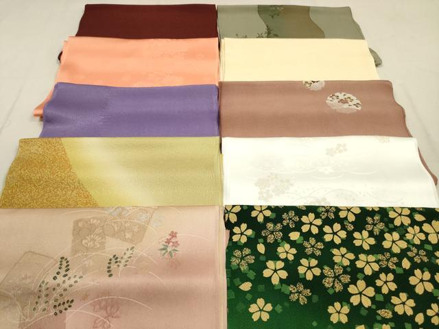 平和屋着物★和装小物 帯揚げ10枚セット 丹後ちりめん 正絹 逸品 DABB8051xg