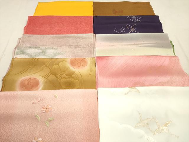 平和屋着物★和装小物 帯揚げ10枚セット 丹後ちりめん 正絹 逸品 DABB8055xg