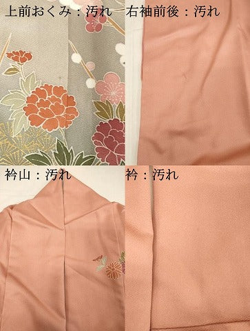平和屋着物■訪問着 枝梅文 暈し染め 正絹 逸品 DABB8892cd