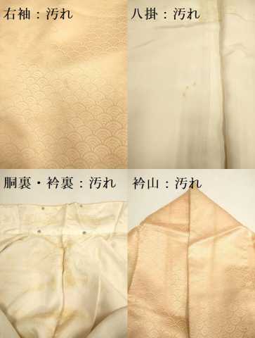 平和屋着物■上質な小紋 青海波地紋 暈し染め 正絹 逸品 DABB9929du