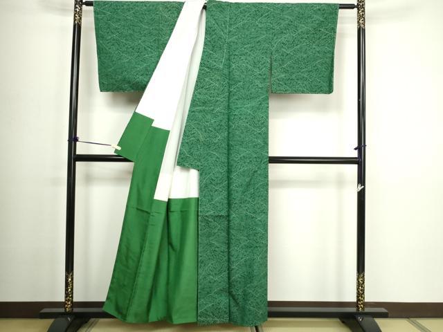 平和屋着物■上質な紬 変わり間道 正絹 逸品 DABC0300sf