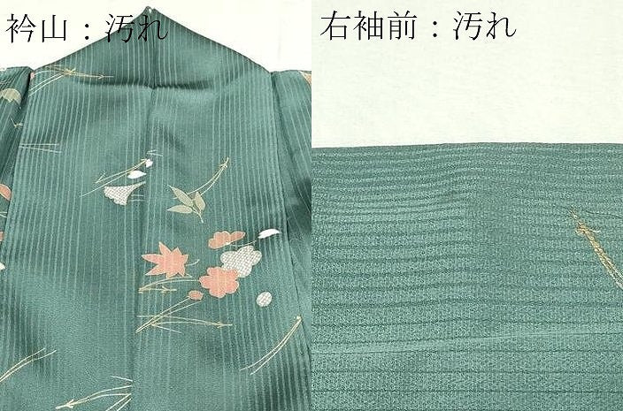 平和屋着物■上質な小紋 舞花文 金彩 正絹 逸品 DABC0327sf