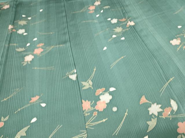 平和屋着物■上質な小紋 舞花文 金彩 正絹 逸品 DABC0327sf