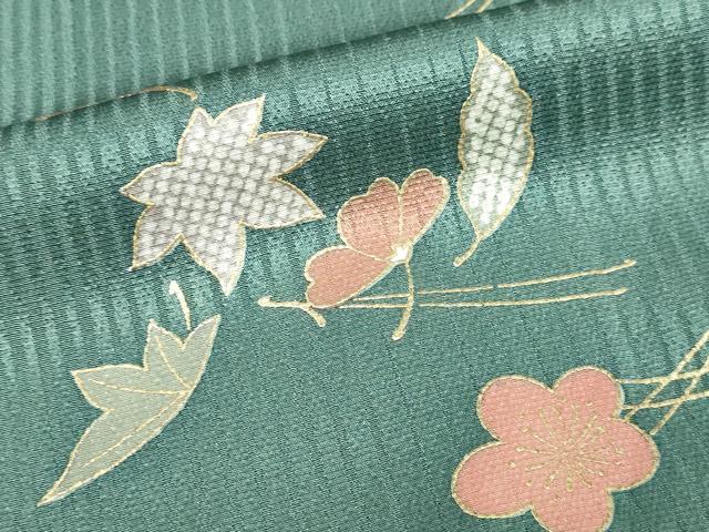 平和屋着物■上質な小紋 舞花文 金彩 正絹 逸品 DABC0327sf