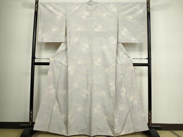 平和屋着物■上質な紬 飛鳥文 暈し染め 正絹 逸品 DABC0330sf