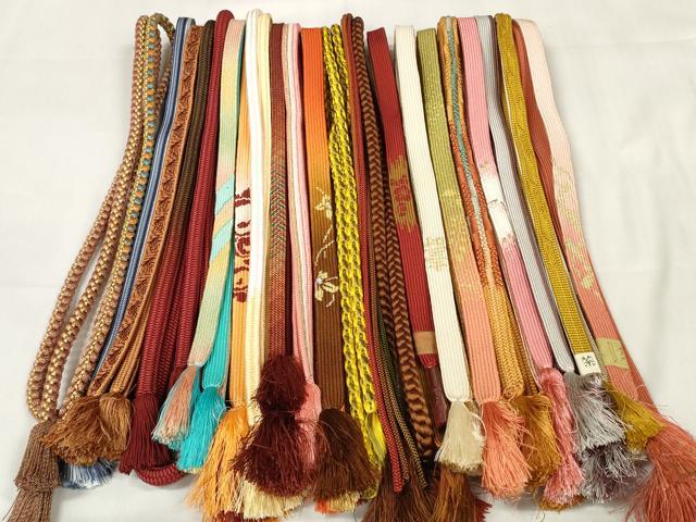 平和屋着物●和装小物 帯締め20本セット 高麗組 金銀糸 逸品 DABC1054zzz