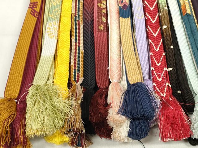 平和屋着物●和装小物 帯締め20本セット 高麗組 笹浪組 金糸 逸品 DABC1060zzz