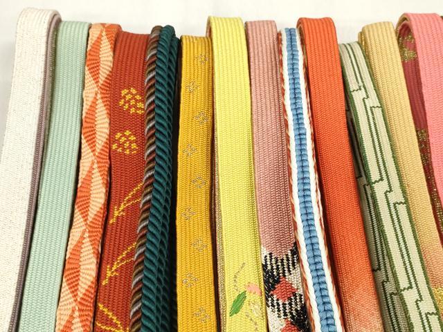 平和屋着物●和装小物 帯締め20本セット 高麗組 観世組 唐組 金糸 逸品 DABC1061zzz