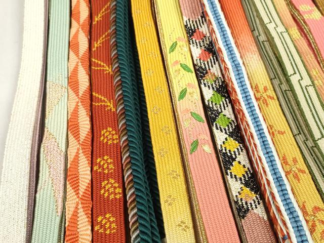 平和屋着物●和装小物 帯締め20本セット 高麗組 観世組 唐組 金糸 逸品 DABC1061zzz