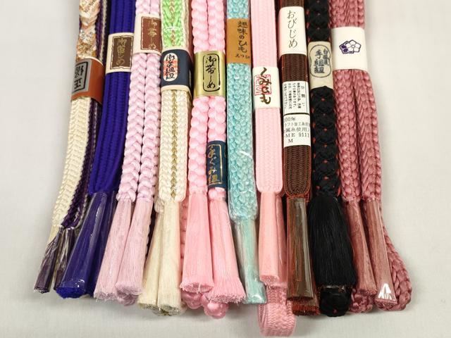 平和屋着物●和装小物 帯締め10本セット 手組紐 菊唐組20玉 金糸 逸品 未使用 DABC1198zzz