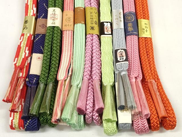 平和屋着物●和装小物 帯締め10本セット 手組紐 組紐 笹浪組 金糸 美保姿本舗 逸品 未使用 DABC1221zzz