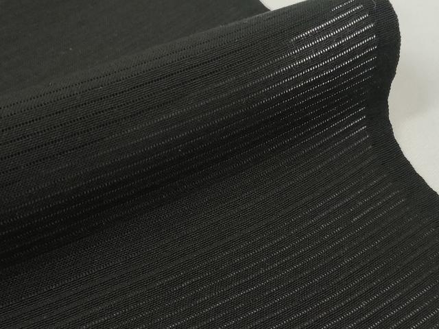 平和屋着物*夏物 西陣 黒紋付 黒反物 着尺 絽 堅牢染 逸品 未使用 DABC1265zzz