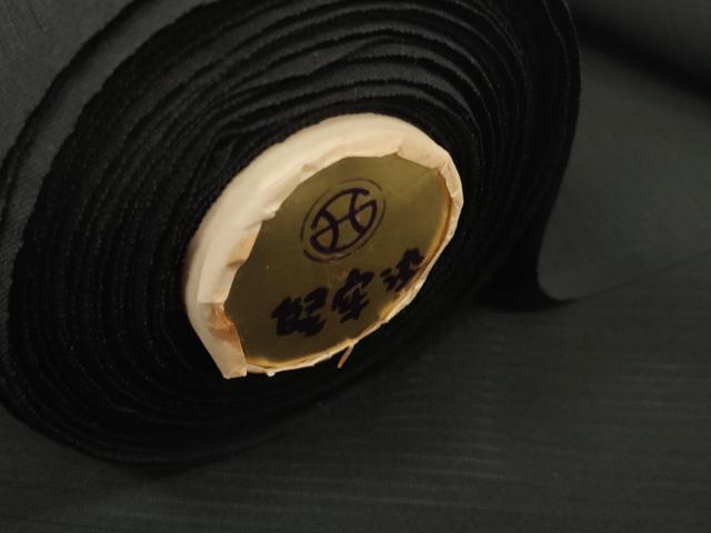 平和屋着物*夏物 西陣 黒紋付 黒反物 着尺 絽 堅牢染 逸品 未使用 DABC1265zzz