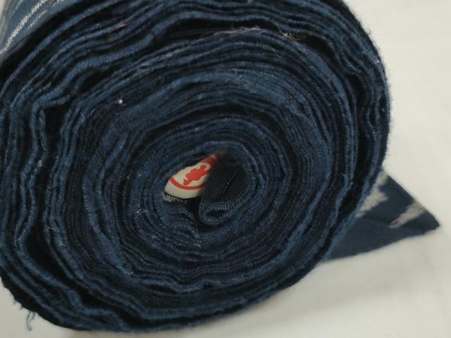 平和屋着物*夏物 浴衣 反物 着尺 幾何学斜線文 伊勢丹扱い 綿 未使用 DABC1514zzz