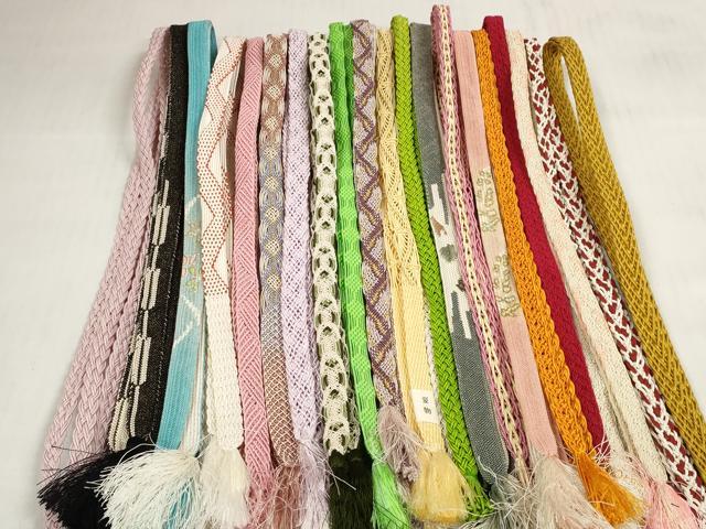 平和屋着物*夏物 和装小物 帯締め20本セット レース織 金銀糸 逸品 DABC1546zzz