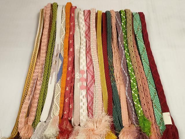 平和屋着物*夏物 和装小物 帯締め20本セット レース織 金銀糸 逸品 DABC1547zzz