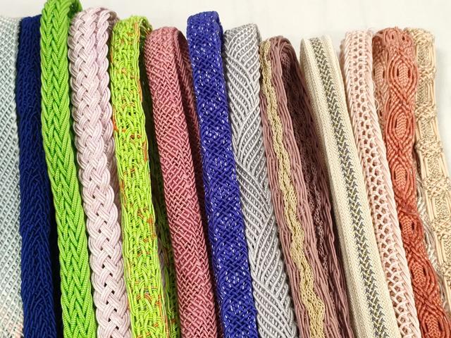 平和屋着物*夏物 和装小物 帯締め20本セット レース織 手組紐 金糸 逸品 DABC1555zzz