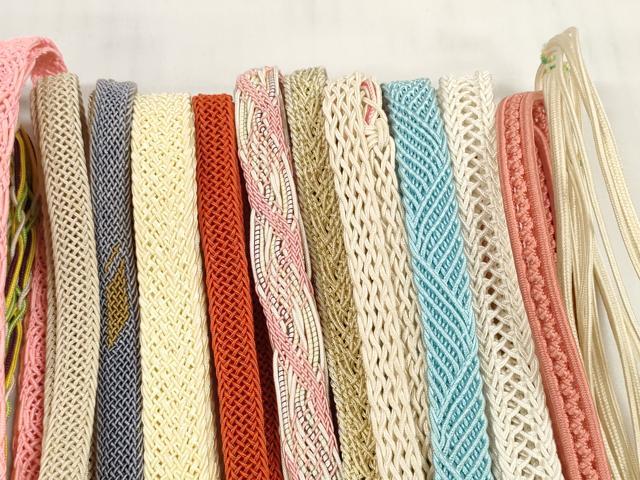 平和屋着物*夏物 和装小物 帯締め20本セット レース織 金糸 逸品 DABC1559zzz