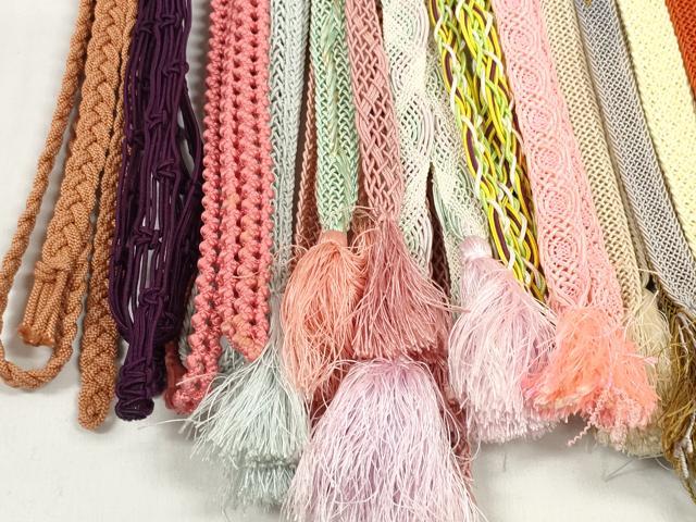 平和屋着物*夏物 和装小物 帯締め20本セット レース織 金糸 逸品 DABC1559zzz
