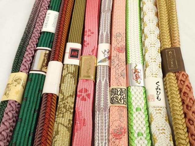平和屋着物●和装小物 帯締め10本セット 手組紐 組紐 高麗組 作家物 金糸 めいくやまと 逸品 未使用 DABC1832zzz