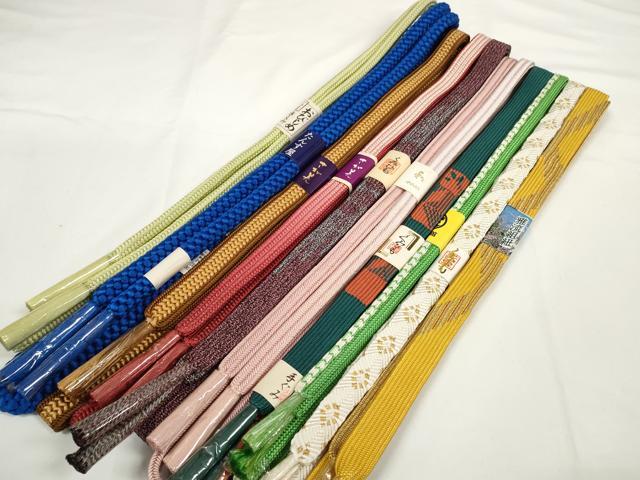 平和屋着物●和装小物 帯締め10本セット 礼装用 組紐 高麗組 金糸 さが美扱い 逸品 未使用 DABC1837zzz