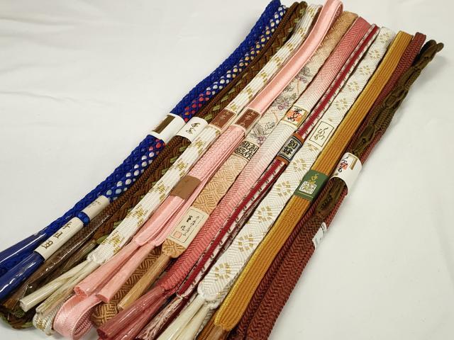 平和屋着物●和装小物 帯締め10本セット 礼装用 組紐 高麗組 笹浪組 作家物 金銀糸 逸品 未使用 DABC1840zzz