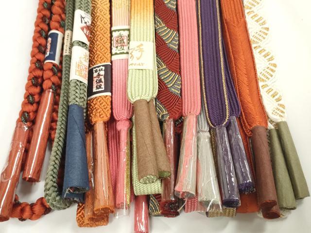 平和屋着物●和装小物 帯締め10本セット 礼装用 組紐 高麗組 金糸 逸品 未使用 DABC1846zzz