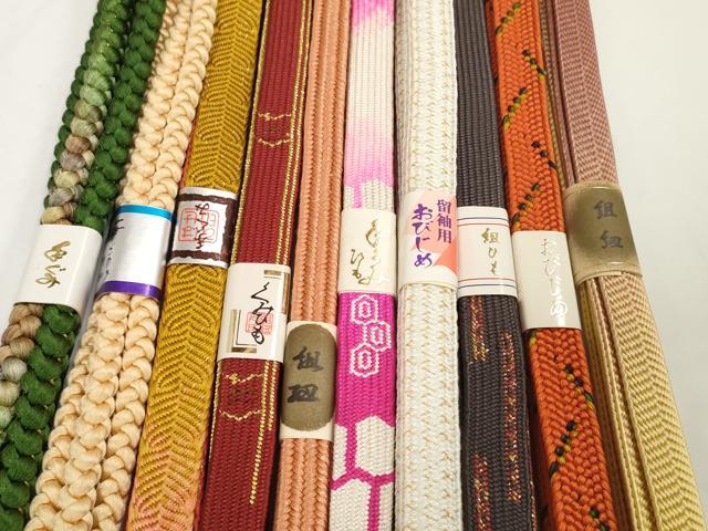 平和屋着物●和装小物 帯締め10本セット 礼装用 手組 高麗組 笹浪組 金銀糸 逸品 未使用 DABC1850zzz