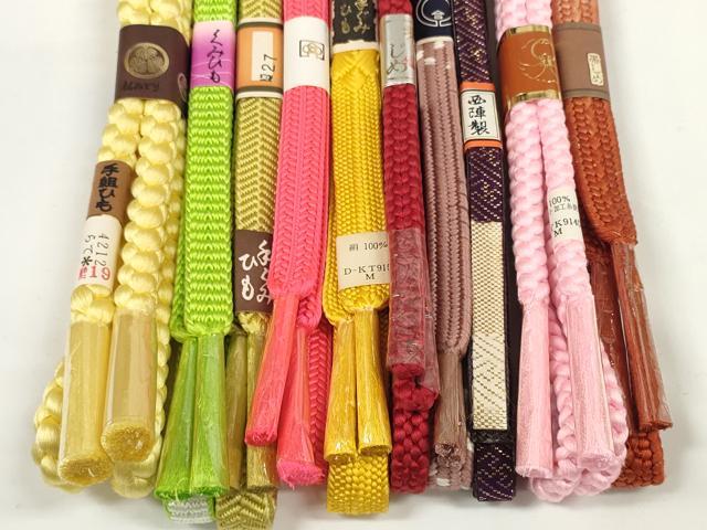 平和屋着物●和装小物 帯締め10本セット 佐賀錦 西陣製 手組紐 笹浪組 鎌倉組 金銀糸 逸品 未使用 DABC1859zzz