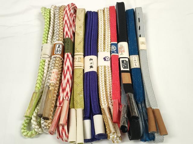 平和屋着物●和装小物 帯締め10本セット 礼装用 組紐 高麗組 冠組 金銀糸 逸品 未使用 DABC1860zzz
